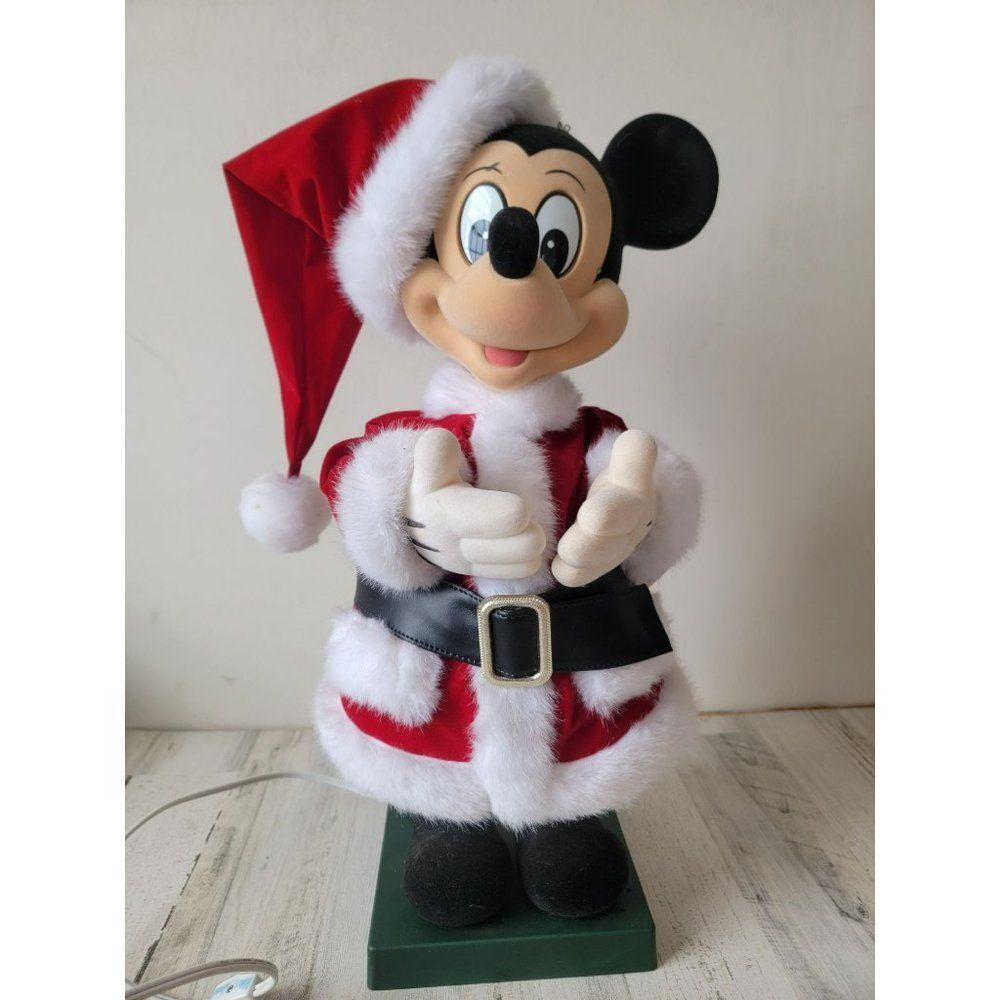 Telco Mickey Mouse Animated Music motionette‎ Santa Claus Xmas decor